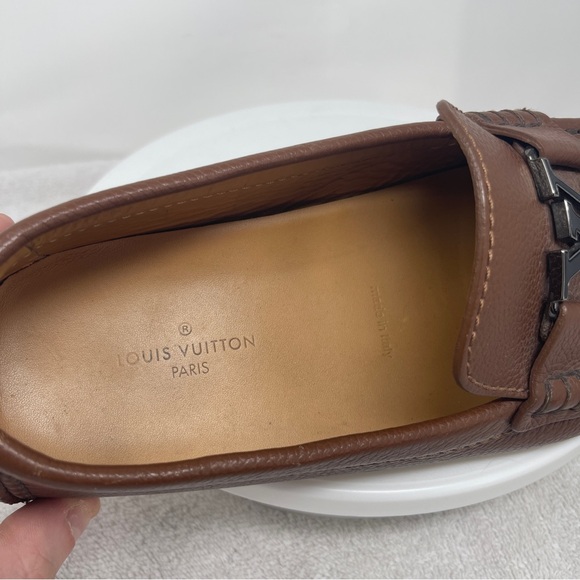 Authentic Louis Vuitton Monte Carlo Brown Leather Men’s Slip On Loafer LV US 8.5 - Picture 7 of 7